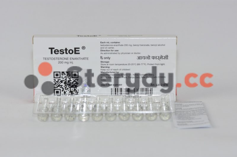 TestoE tył opakowania IONS TestoE 200mg